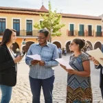 Home 10 환경영향평가 보고서 작성 팁 - **Prompt:** A vibrant, multi-generational community meeting taking place in a brightly lit, open-air...